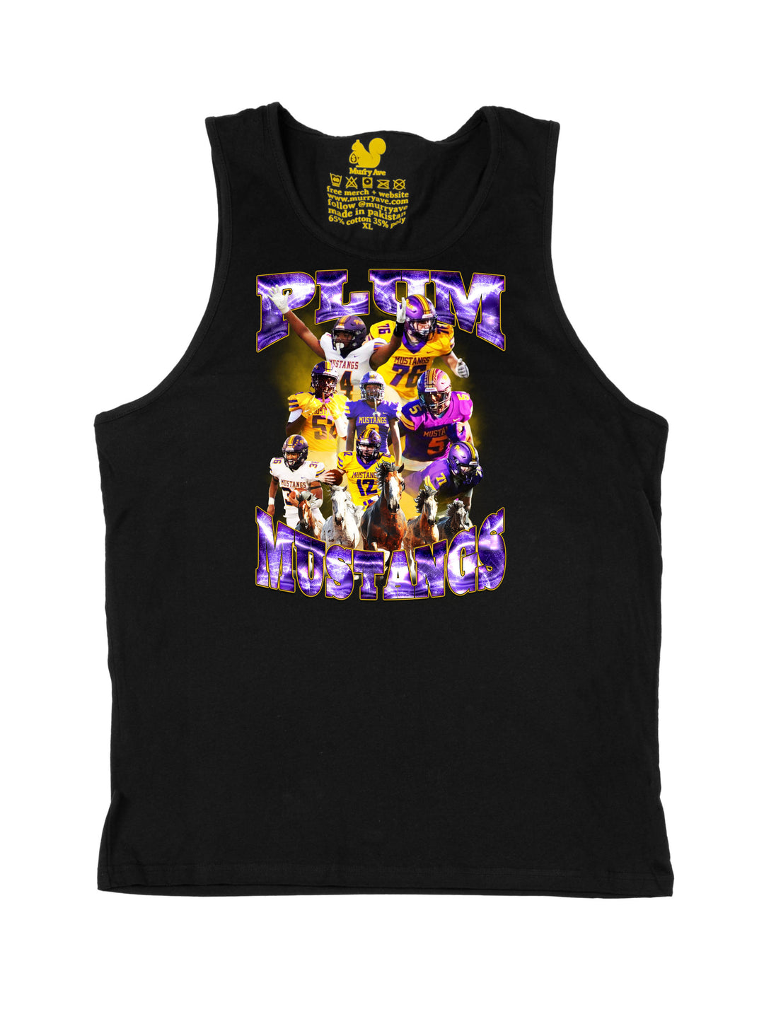 Plum Mustangs Tank Top