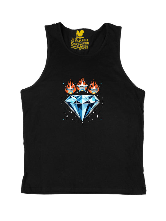 zerrick harris rhinestone Tank Top