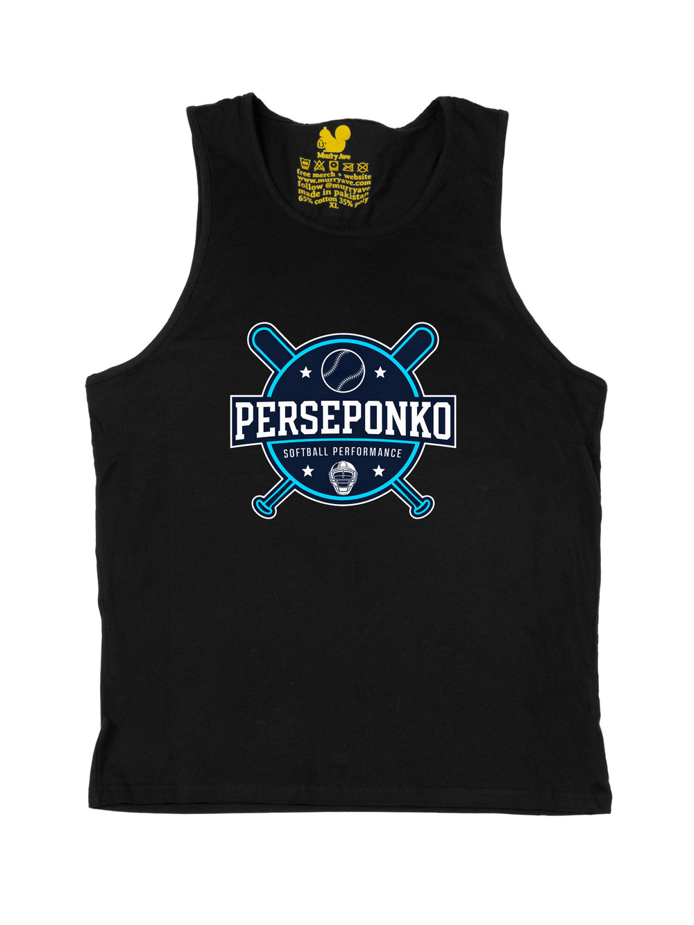 Perseponko Softball Performance Logo Tank Top
