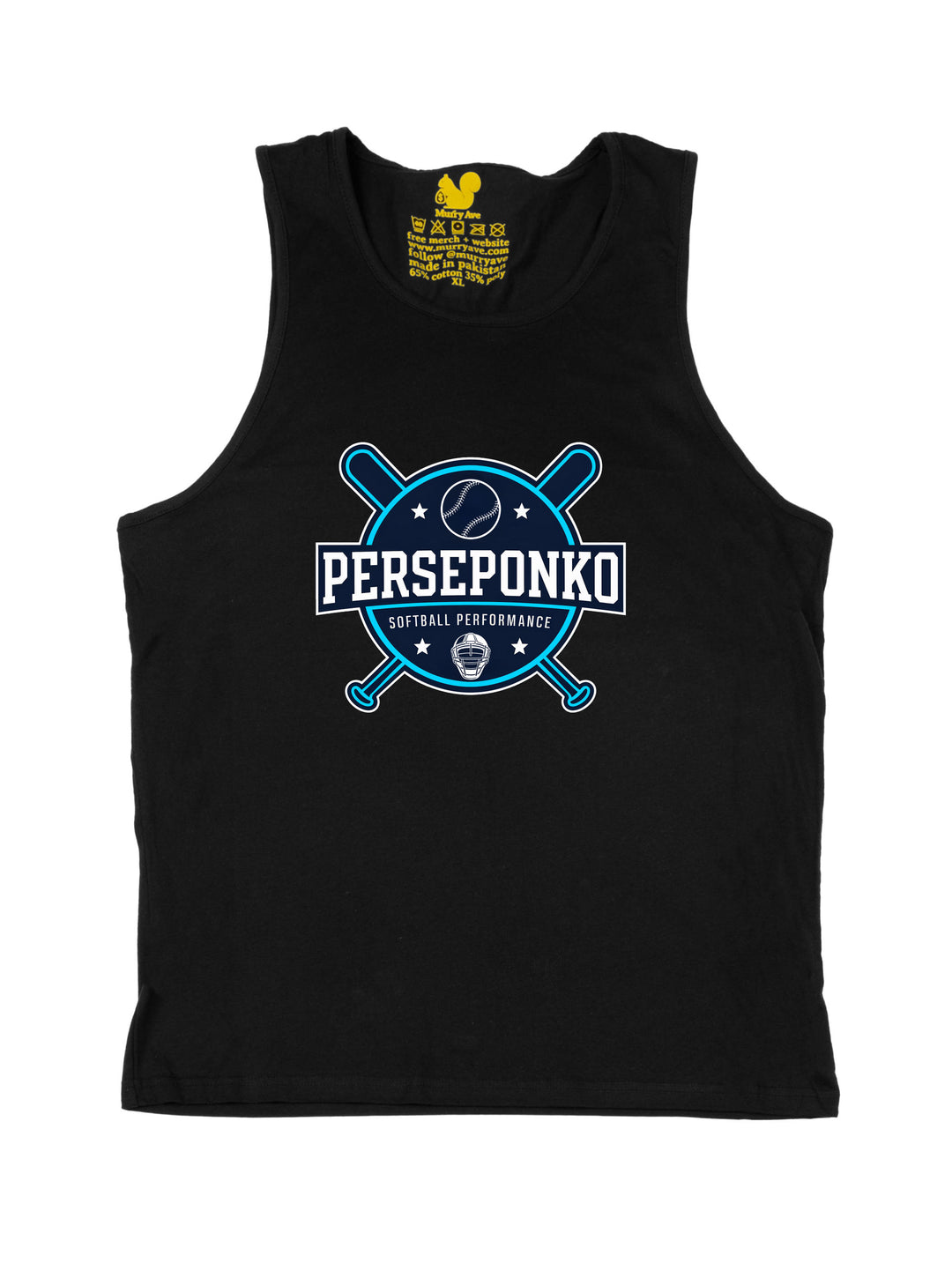Perseponko Softball Performance Logo Tank Top