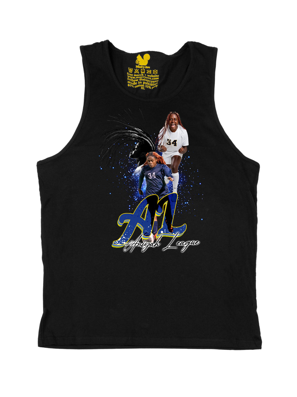 Aniyah League Initials Tank Top