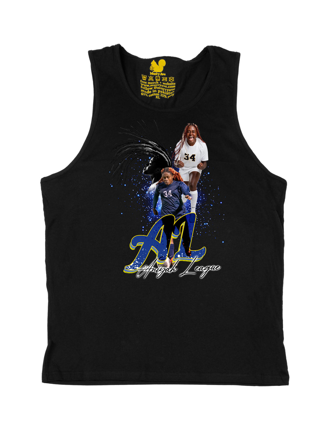 Aniyah League Initials Tank Top