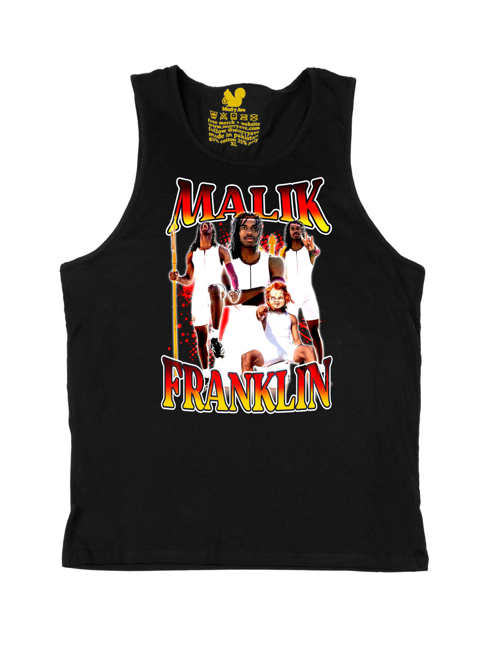 Malik Franklin Collage Tank Top