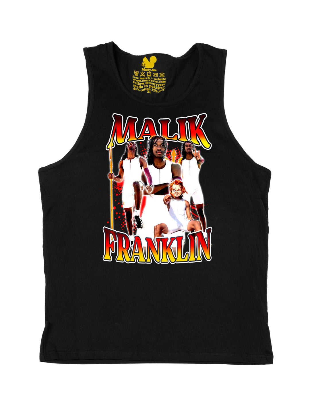 Malik Franklin Collage Tank Top