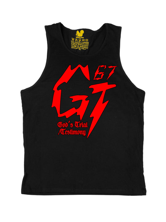 James Glover Tyson Logo Red Tank Top
