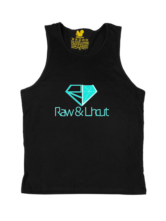 Raw and Uncut Teal Tank Top