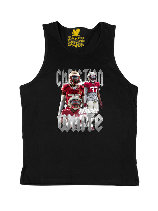 Christian White Collage  Tank Top