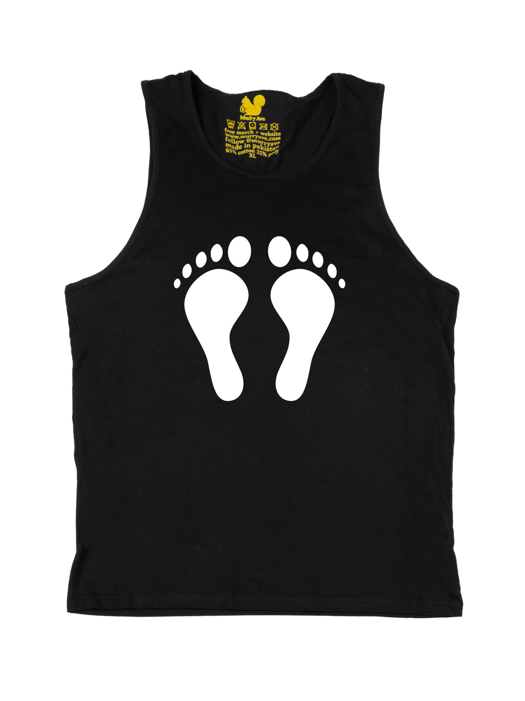 KP Footprint White Tank Top