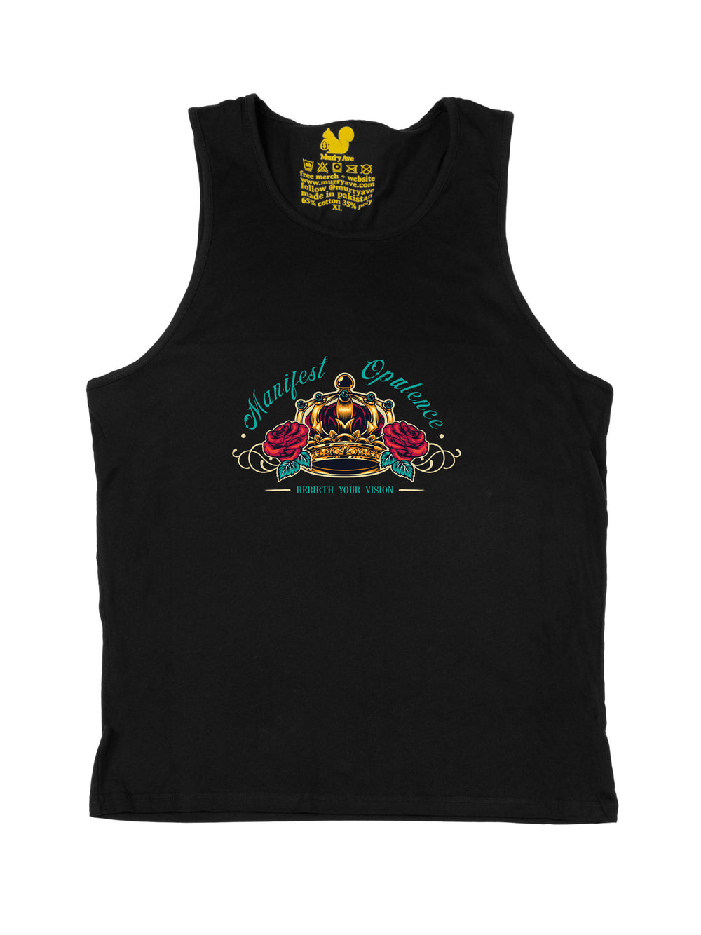 Manifest Opulence Gold Crown Tank Top