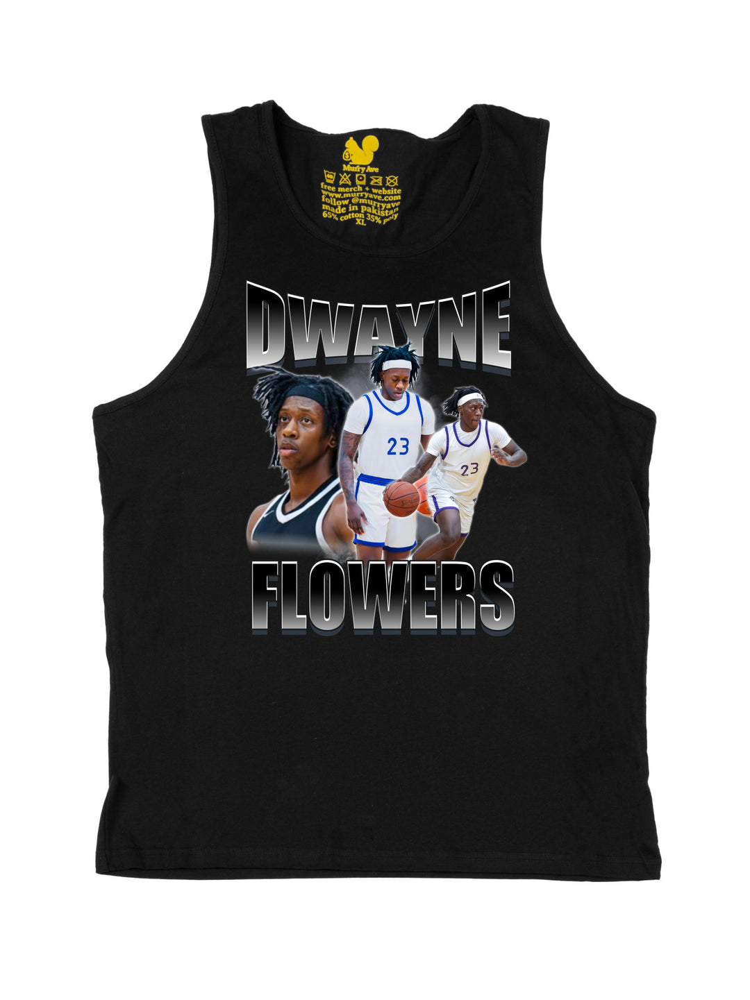 Dwayne Flowers Collage Tank Top