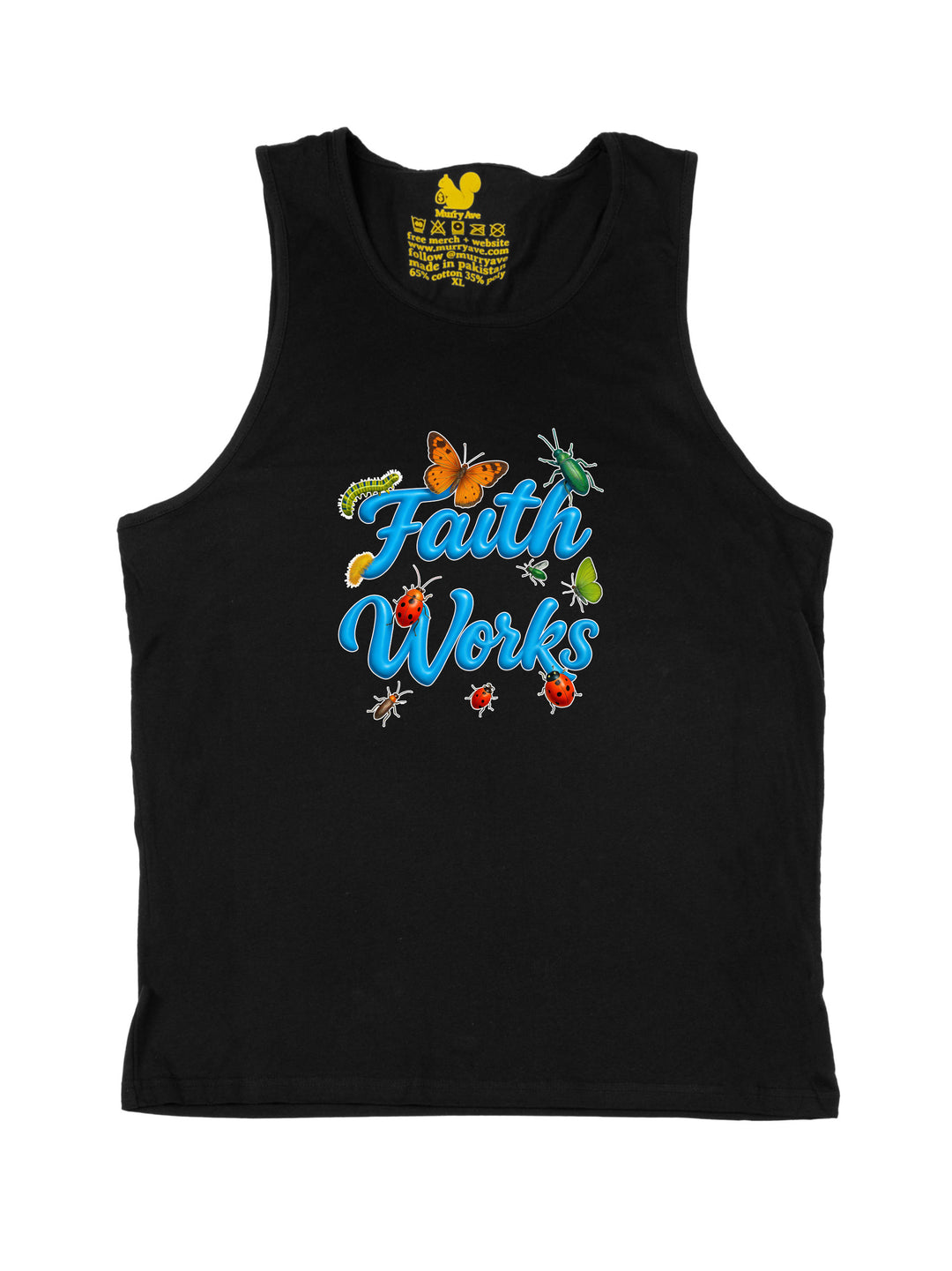 Faith Works Blue Tank Top