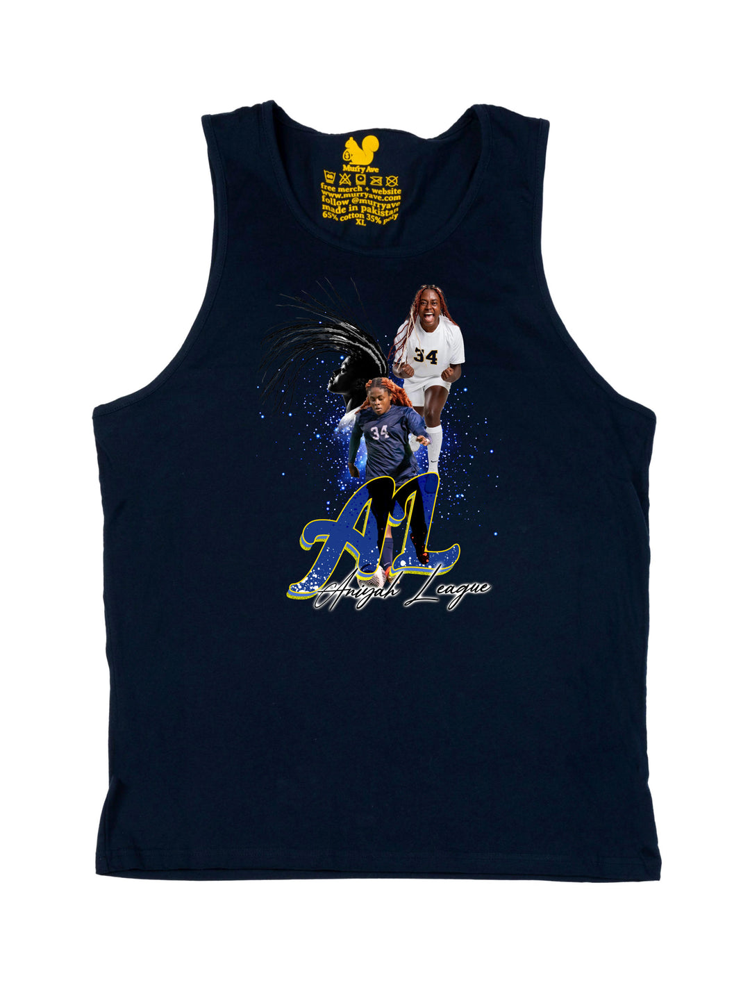 Aniyah League Initials Tank Top