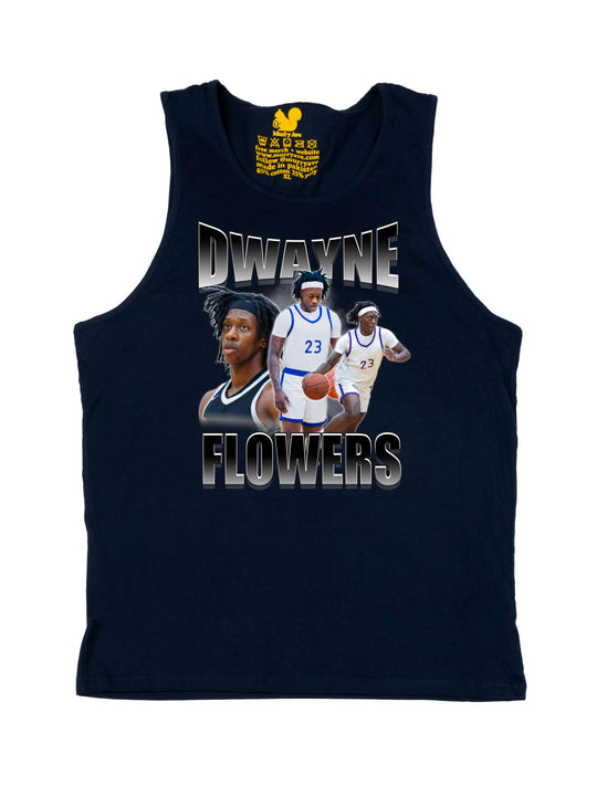 Dwayne Flowers Collage Tank Top