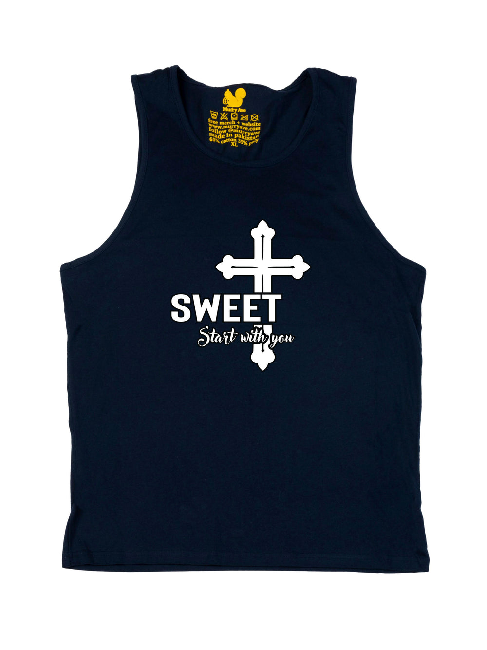 SWEET Start with you Cross Tank Top