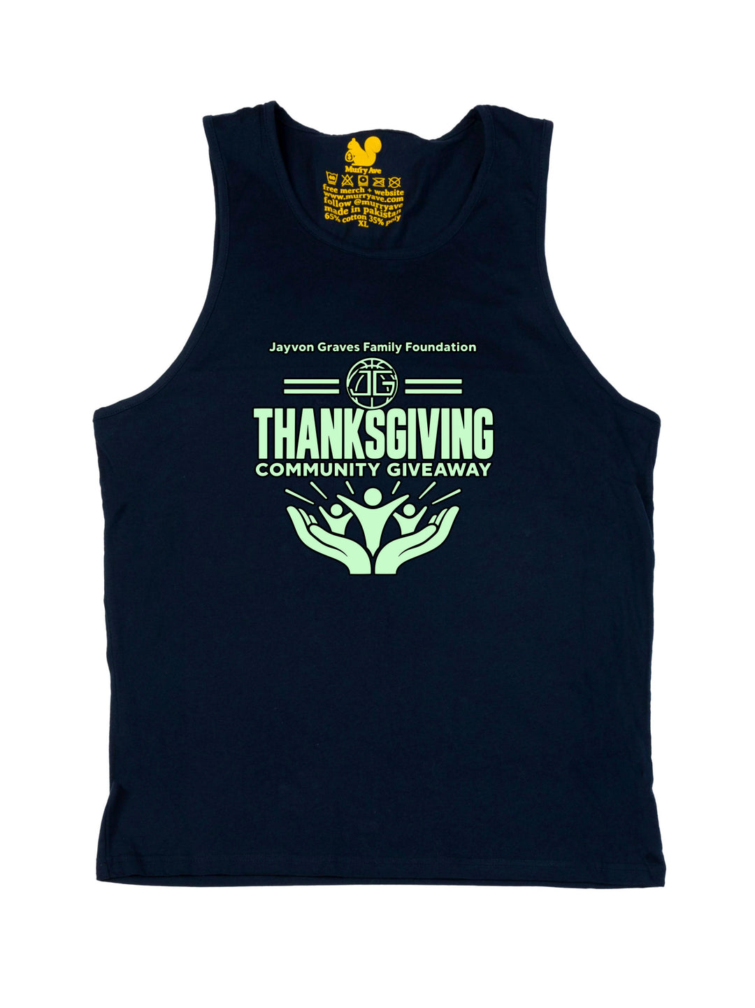 Jayvon Graves Family Foundation Thanks Giving Community Giveaway Tank Top