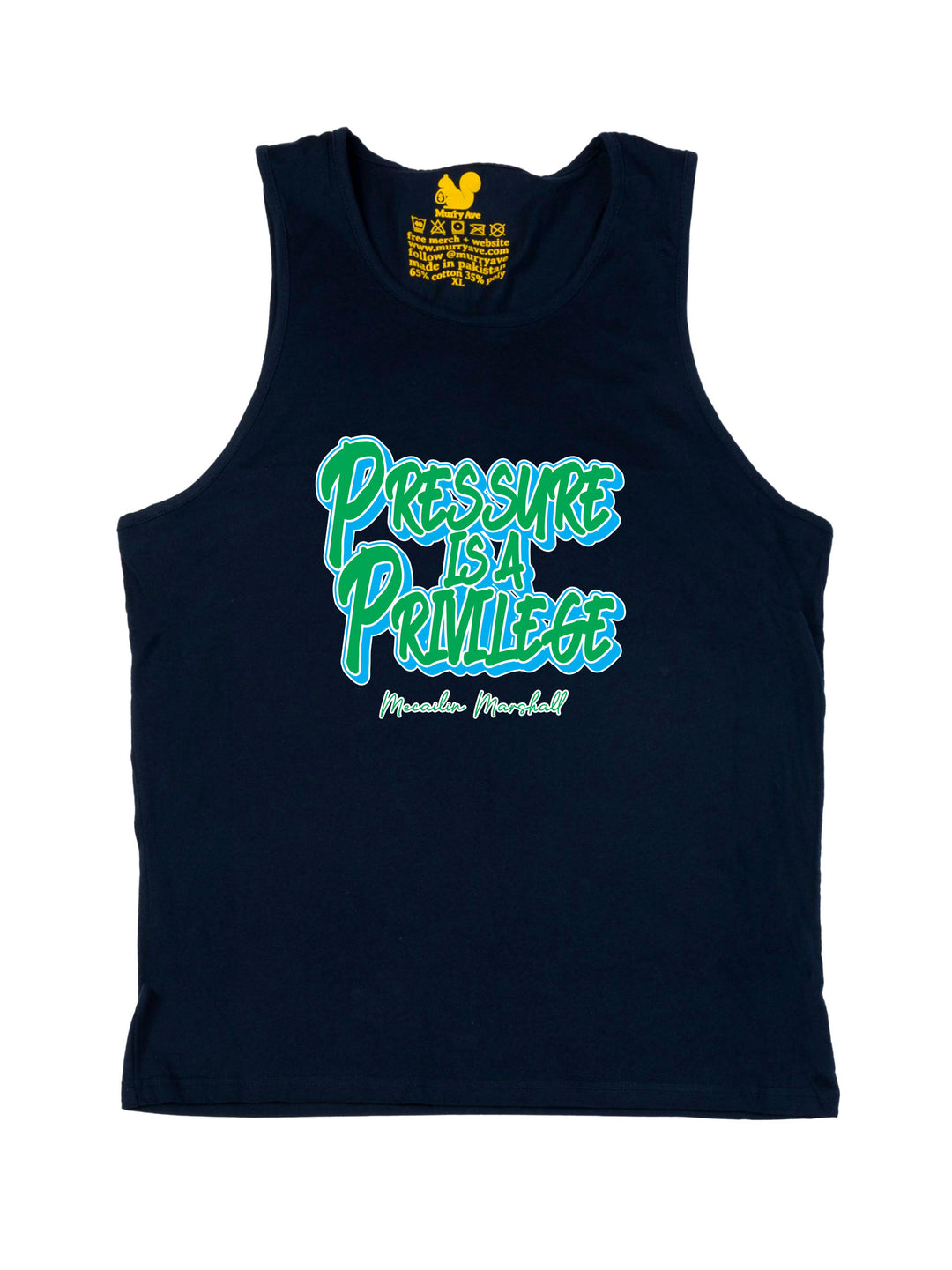 Mecailin Marshall Slogan Tank Top