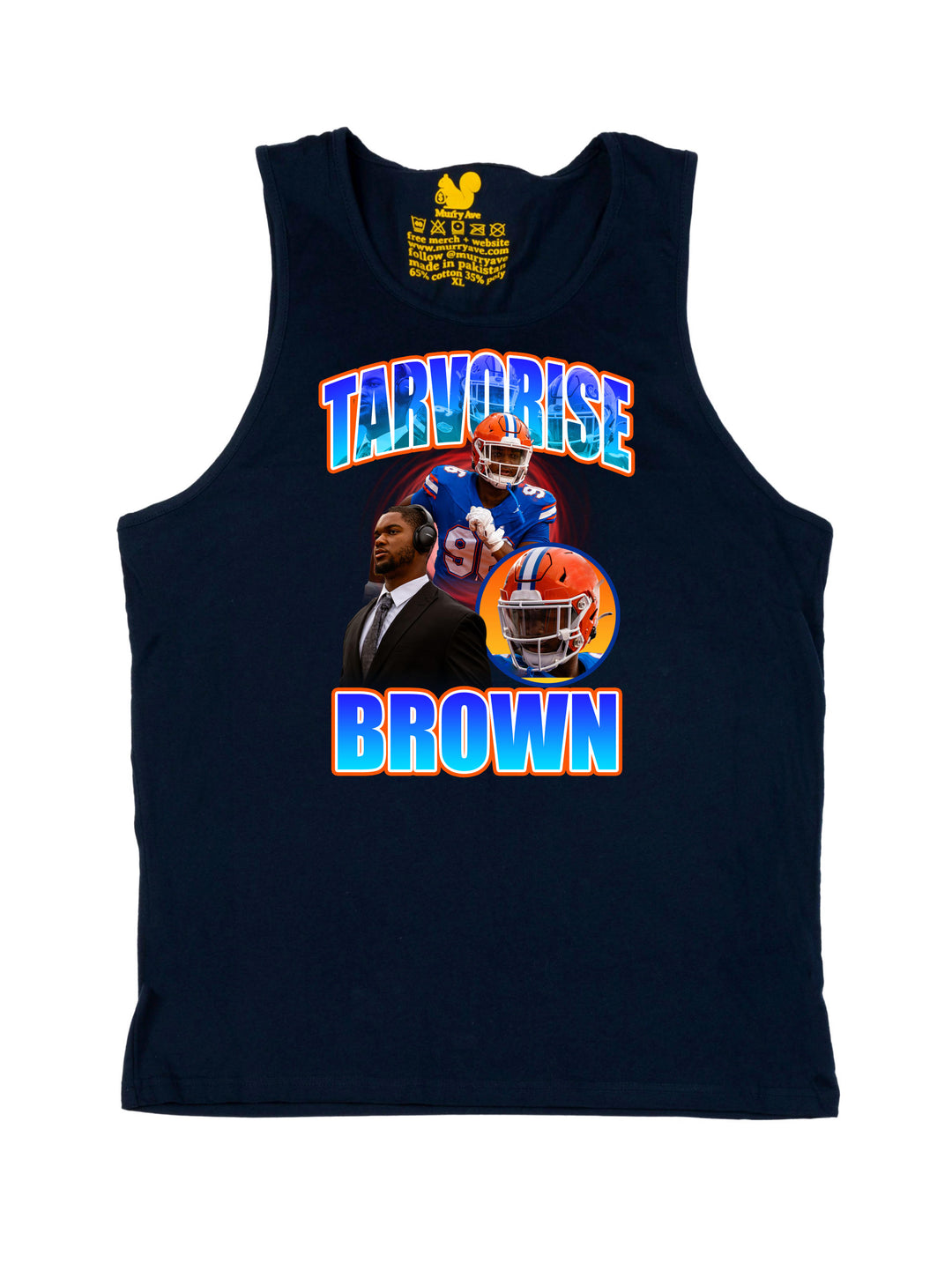 Tarvorise Brown Collage Tank Top