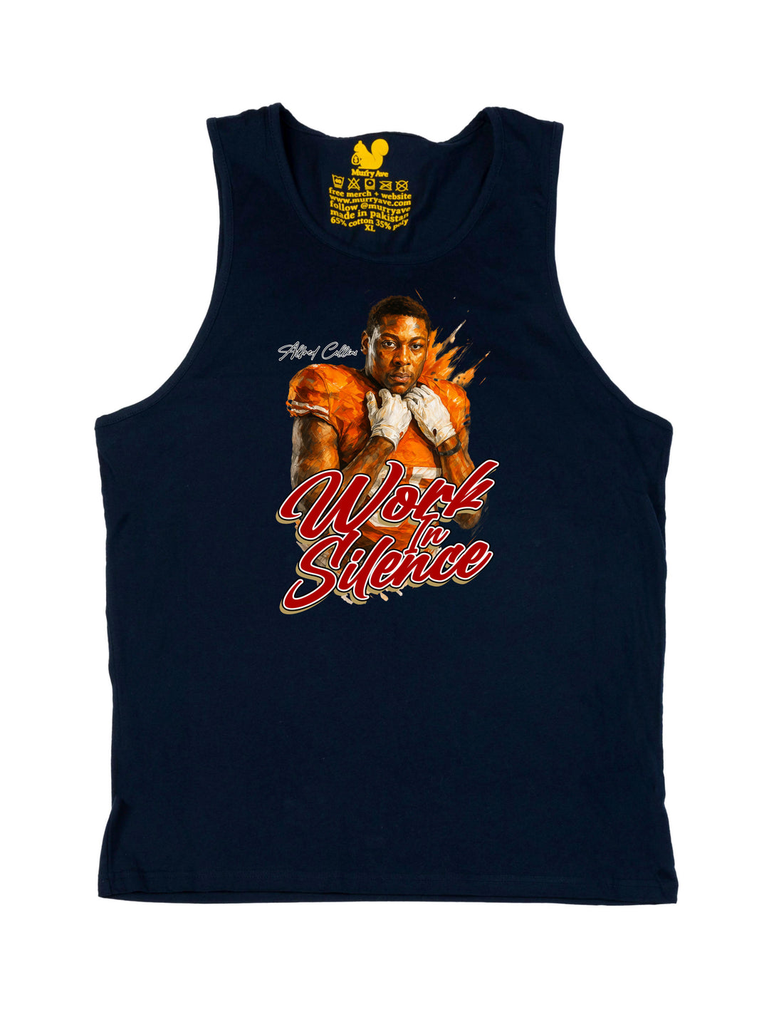Work In Silence Portrait Tank Top