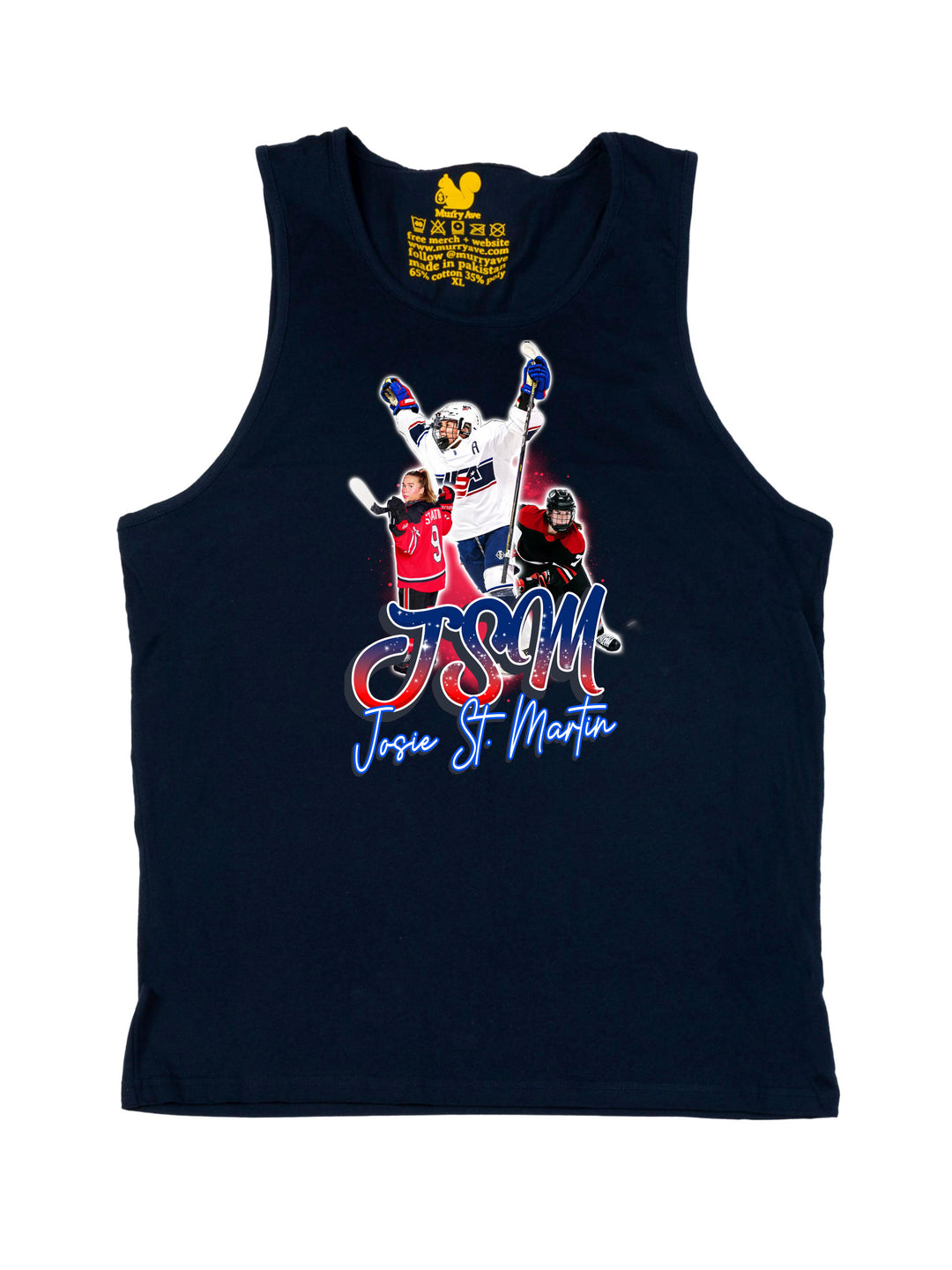 Josie St Martin Collage Tank Top