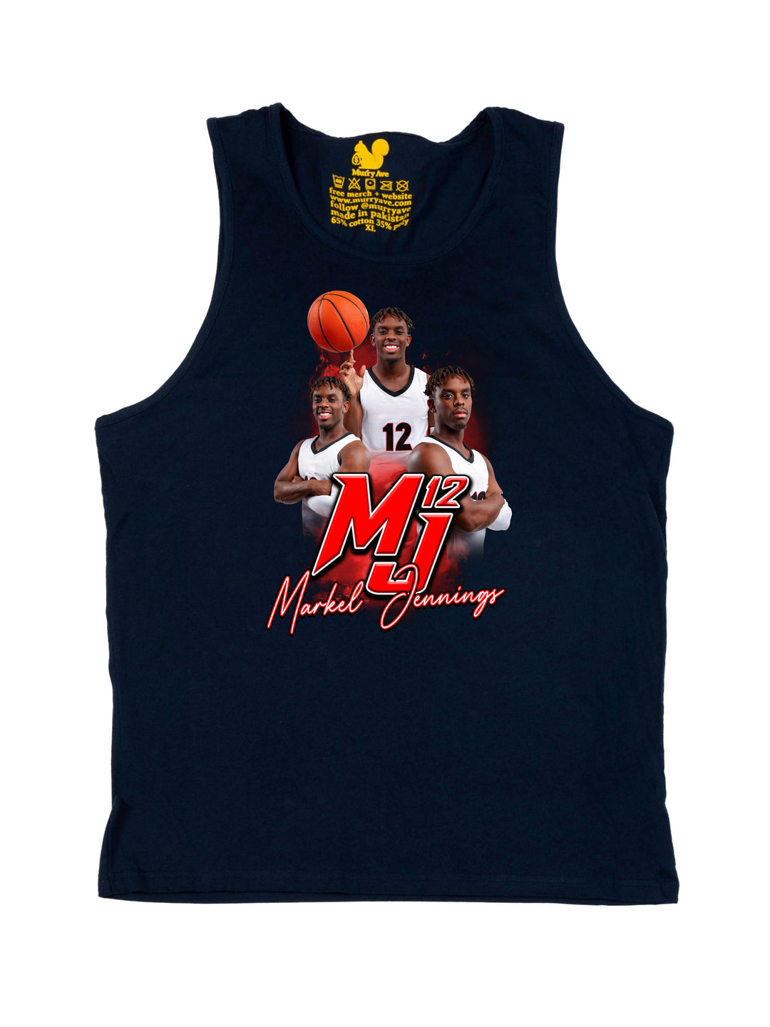 Markel Jennings Initials Tank Top