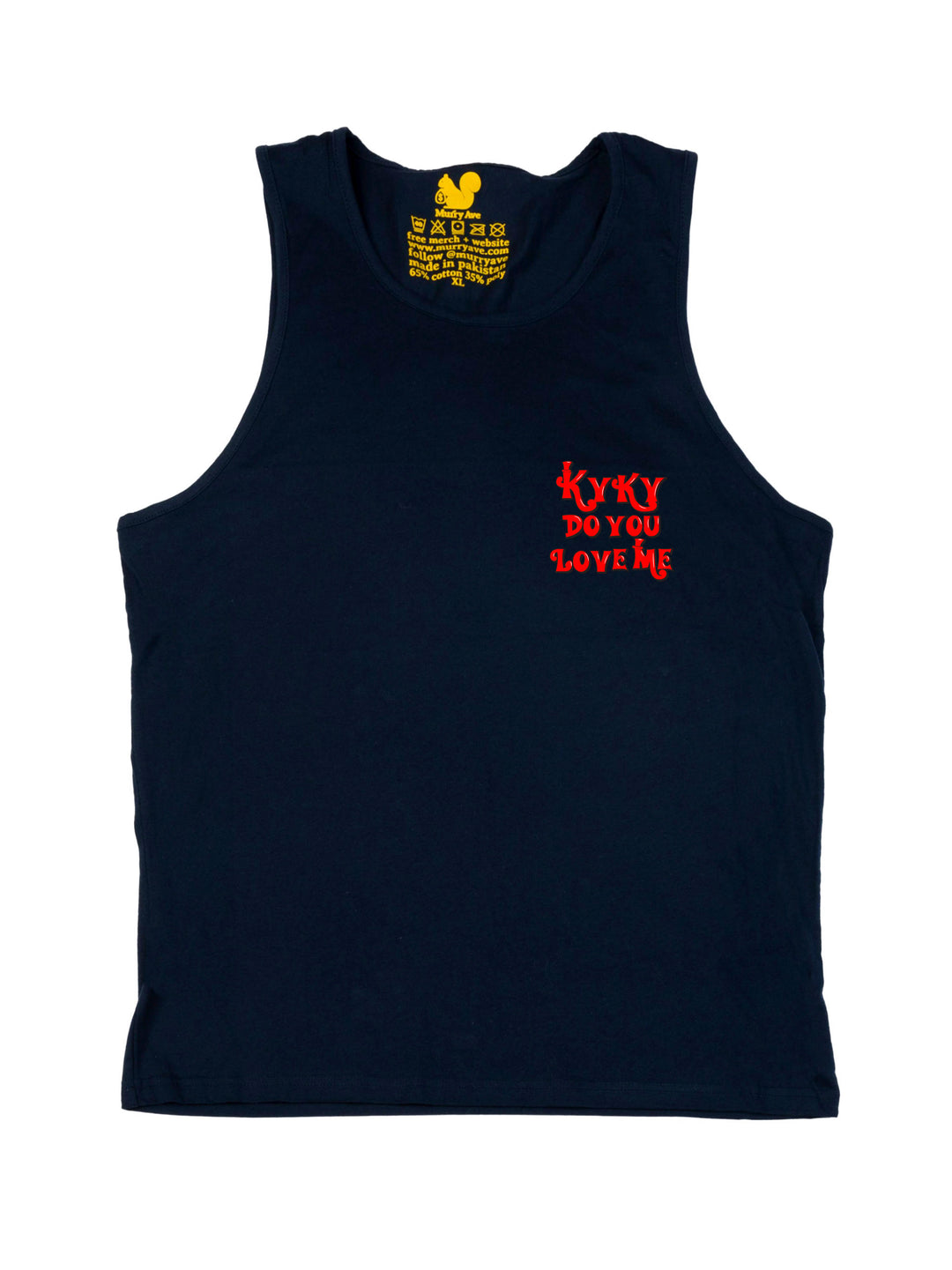 Kyky Do You Love Me Red Pocket Tank Top