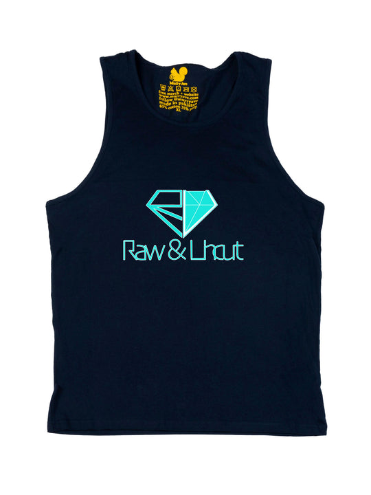 Raw and Uncut Teal Tank Top