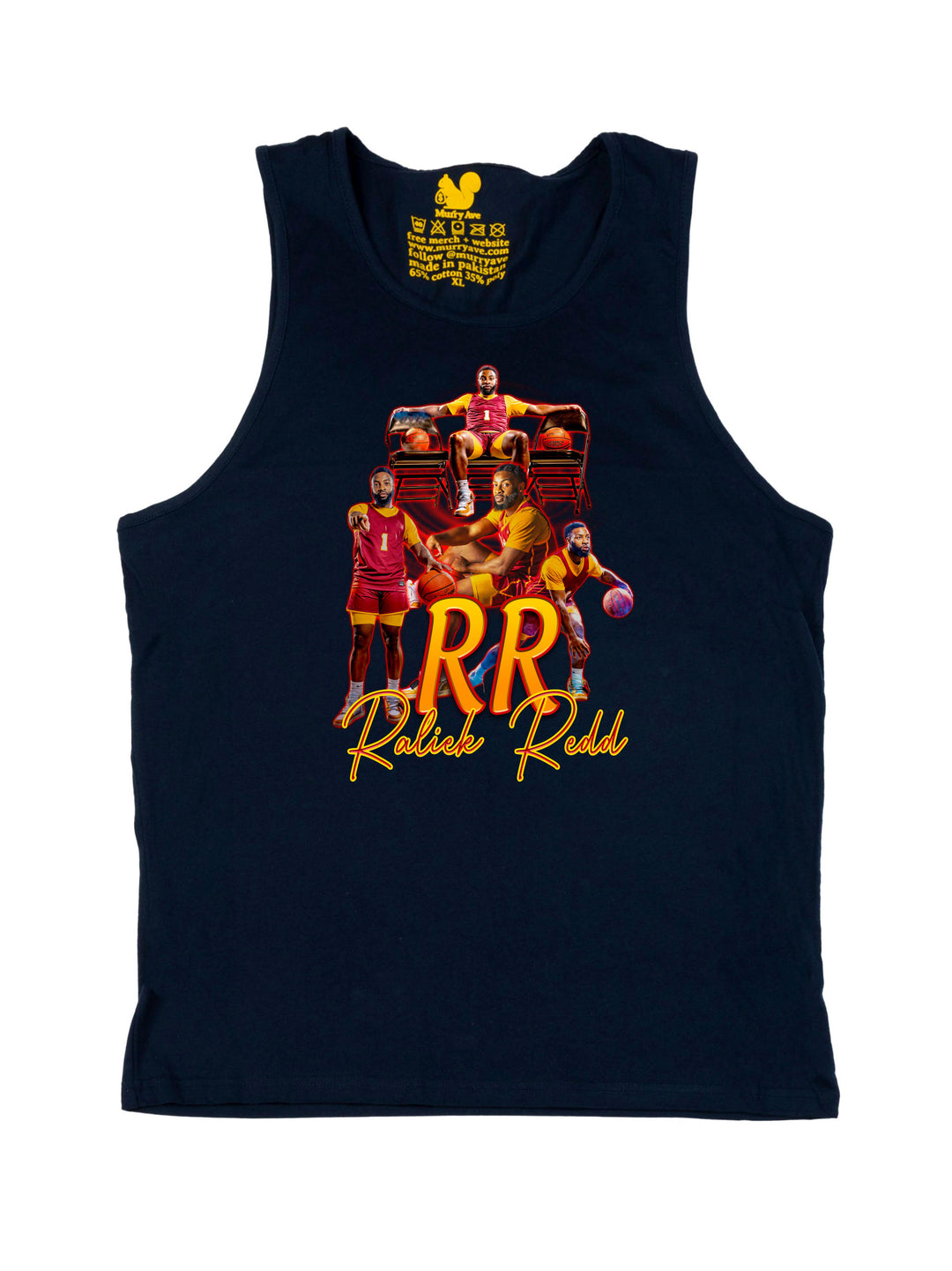 Raliek Redd Initials Tank Top