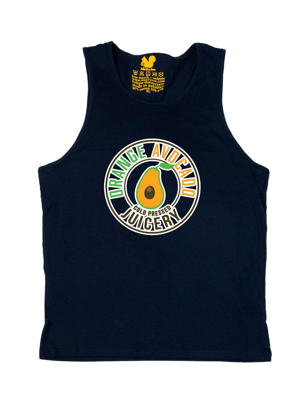 Orange Avocado Pittsburgh Logo Tank Top