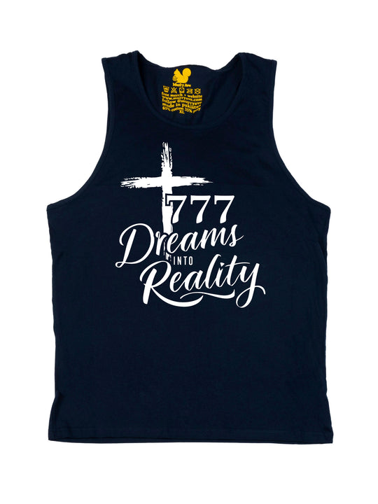 777 Dreams into Reality White Tank Top