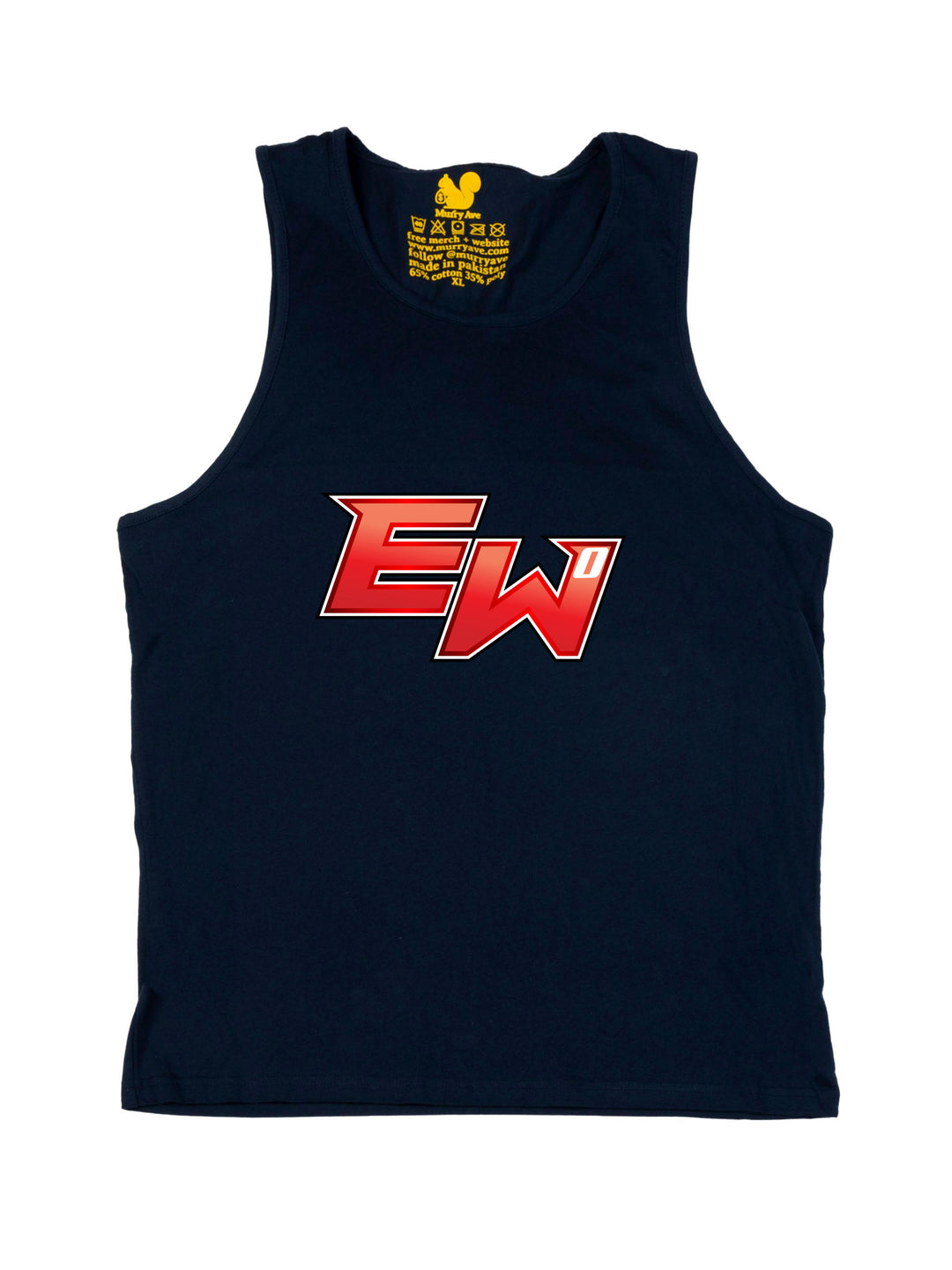 Elijah White Logo Tank Top