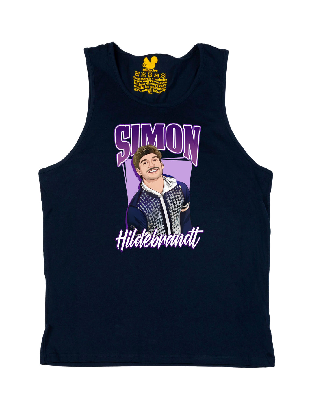 Simon Hildebrant Cartoon Tank Top