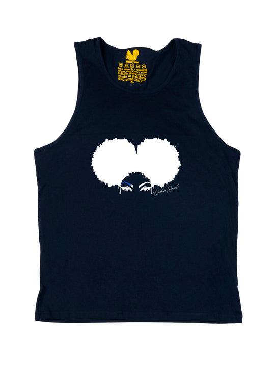 Qadence Samuels Logo White Tank Top