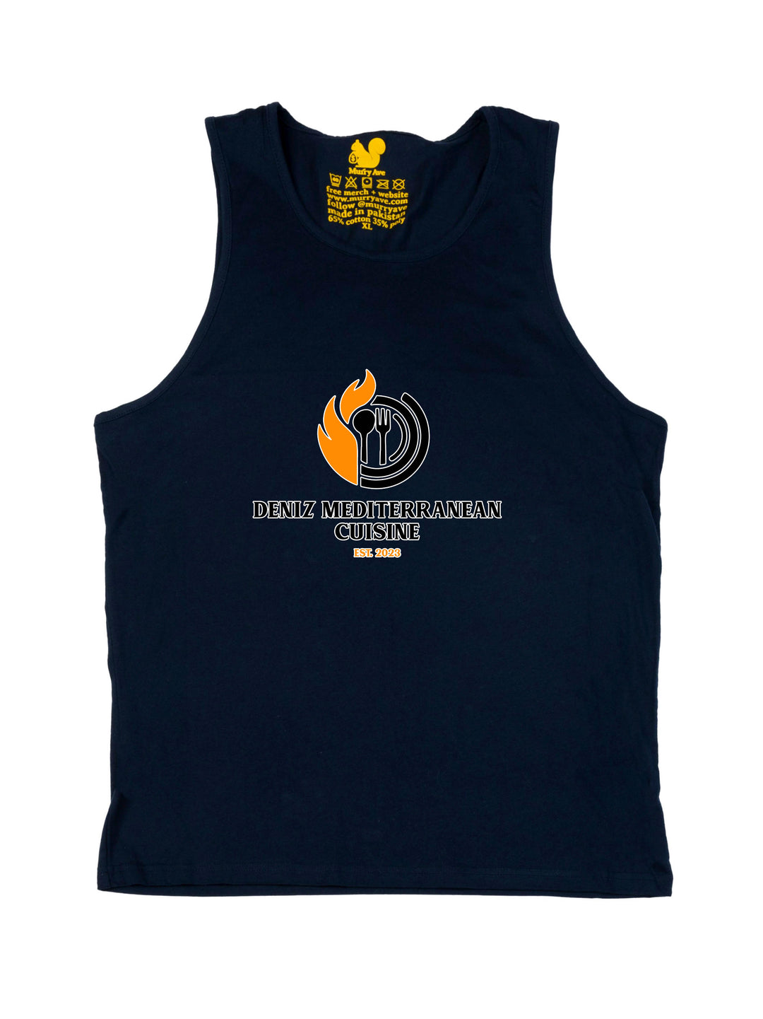 Deniz Mediterranean Cuisine Logo Tank Top