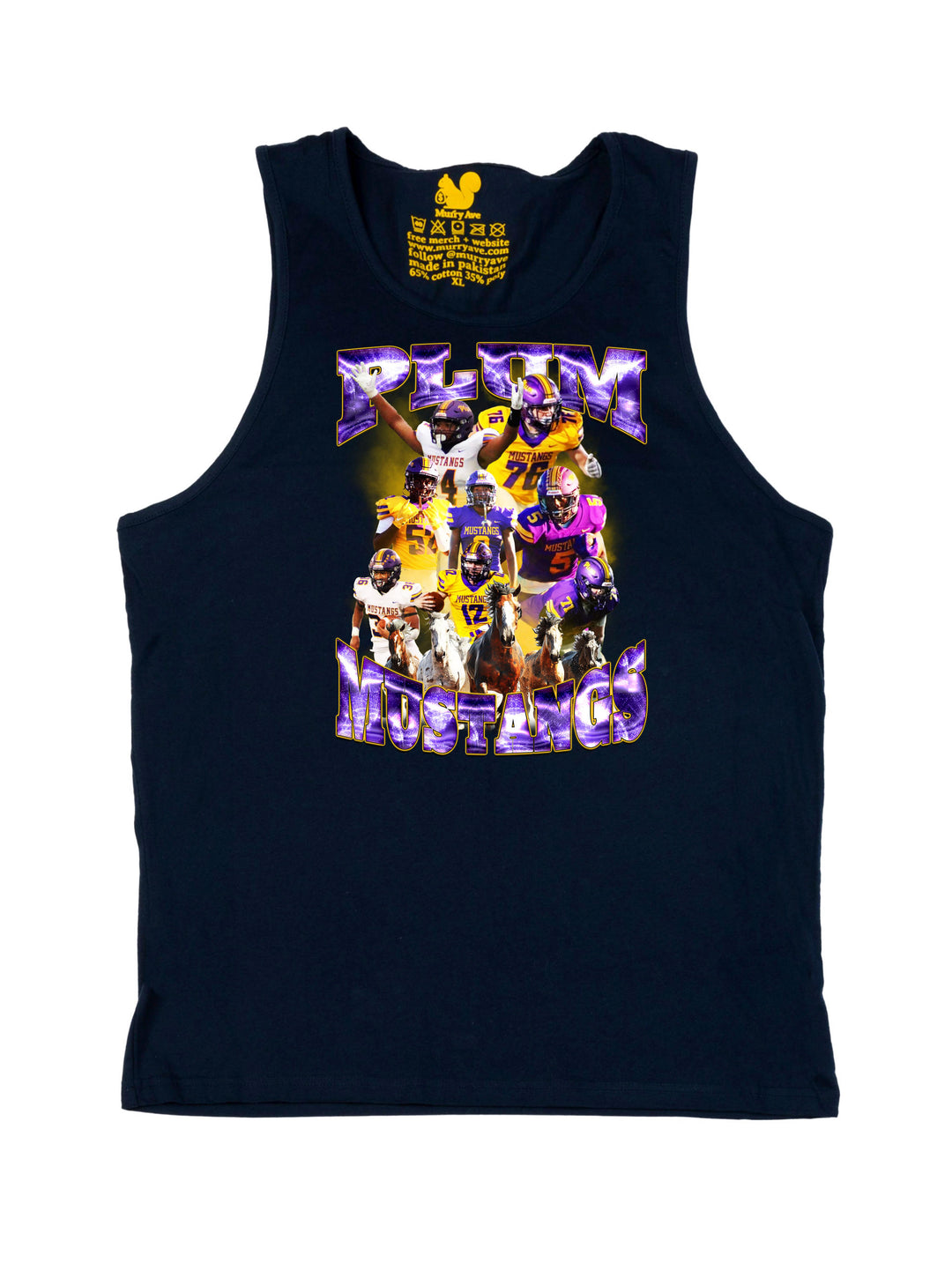 Plum Mustangs Tank Top