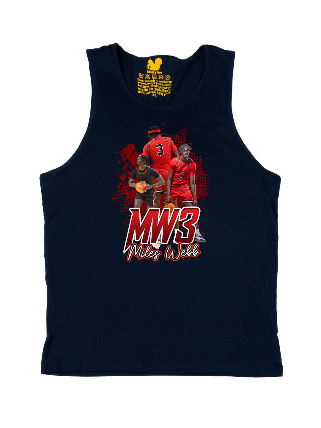 Miles Webb Initials Tank Top