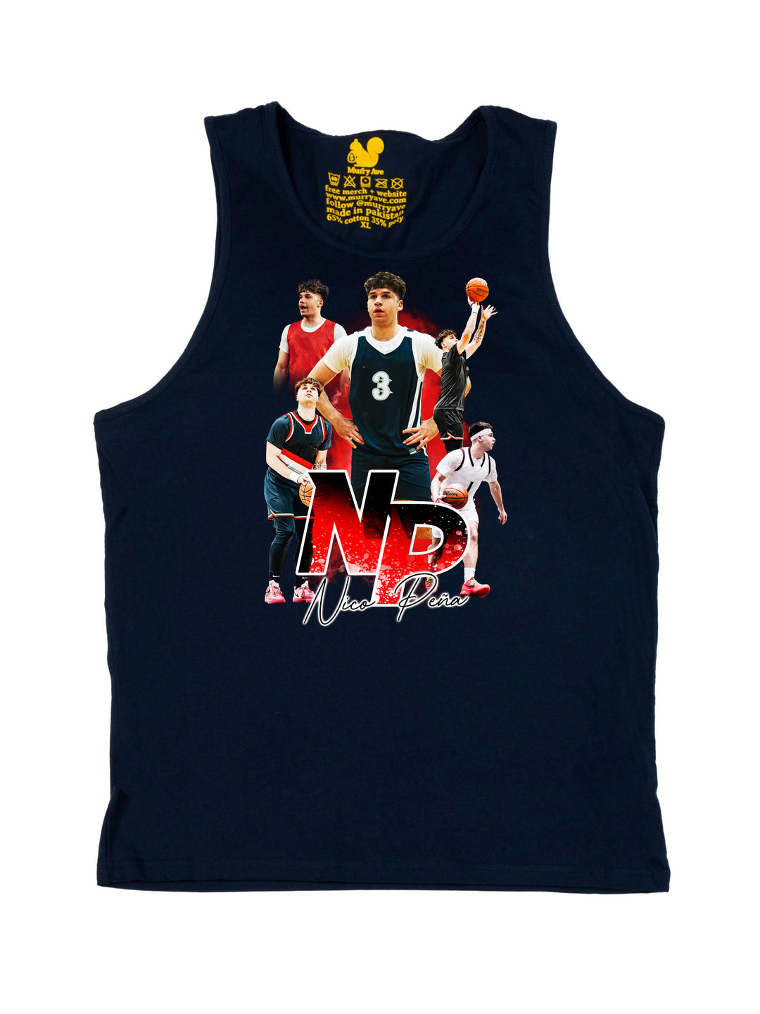 Nico Pena Initials Tank Top