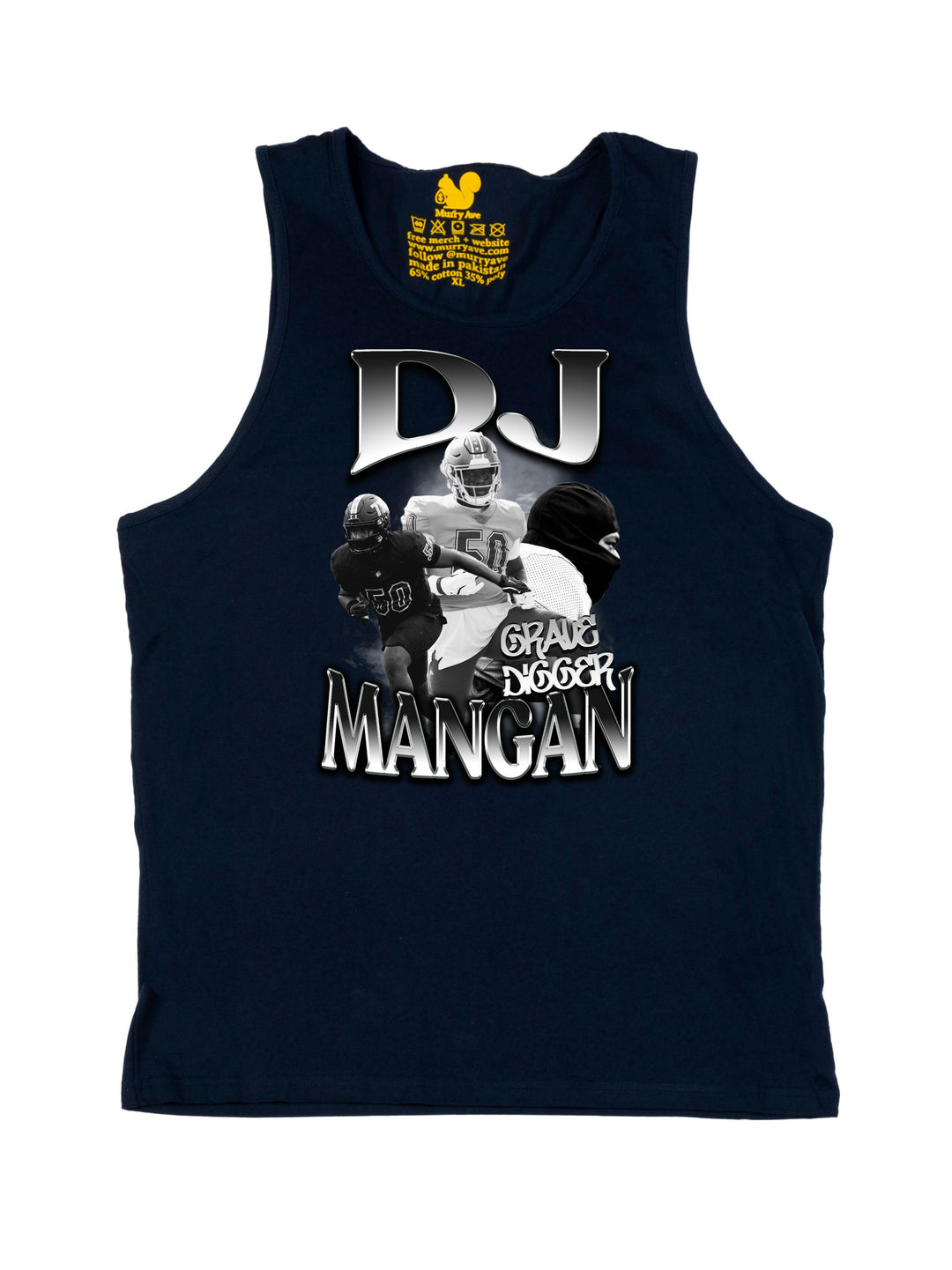 DJ Mangan Initials Tank Top
