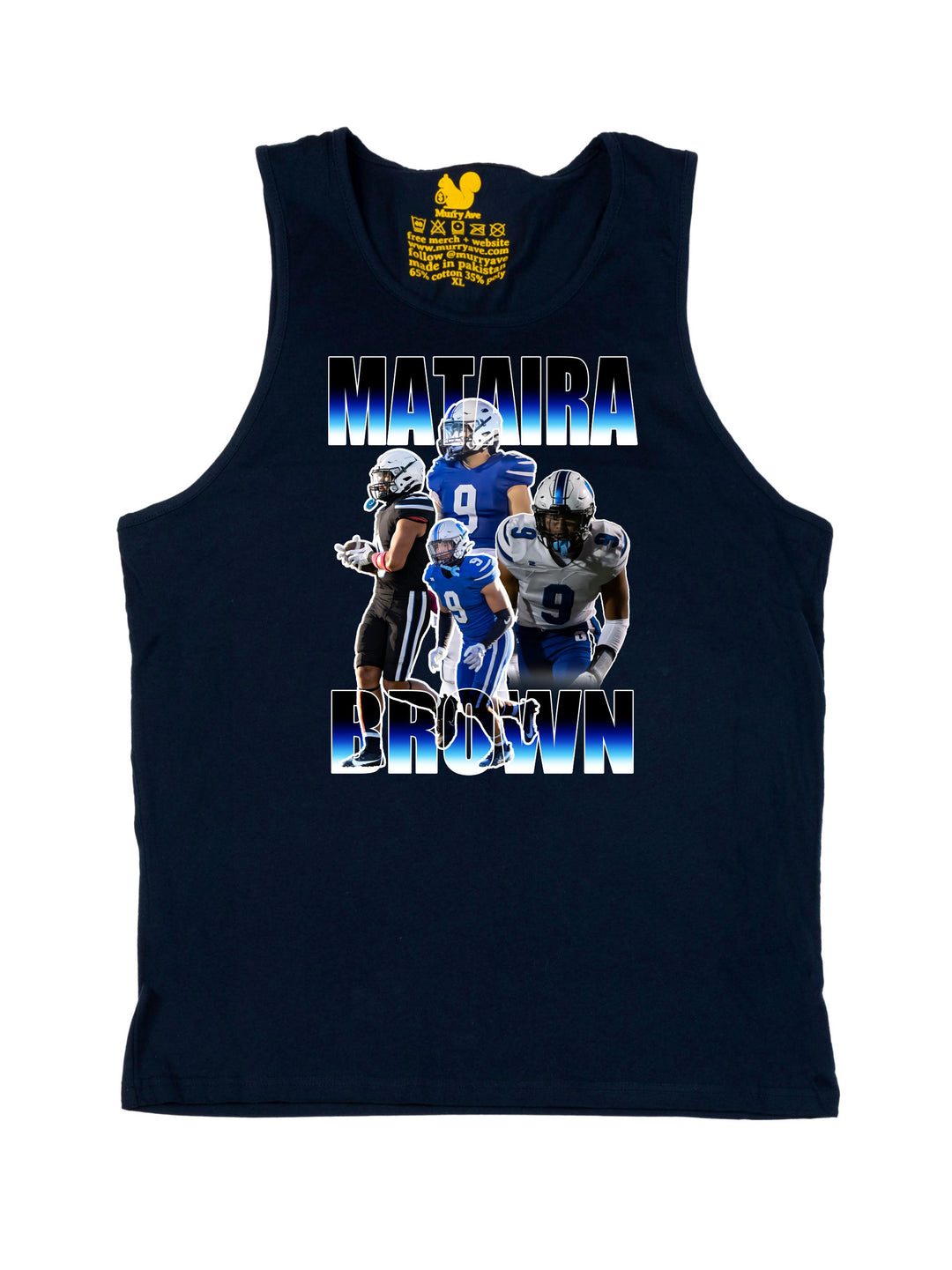 Mataira Brown Collage Tank Top