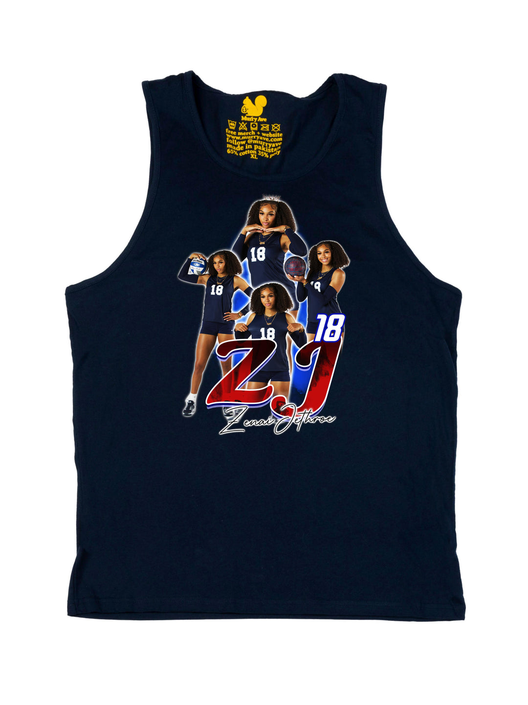 Zenai Jethroe Initials Tank Top