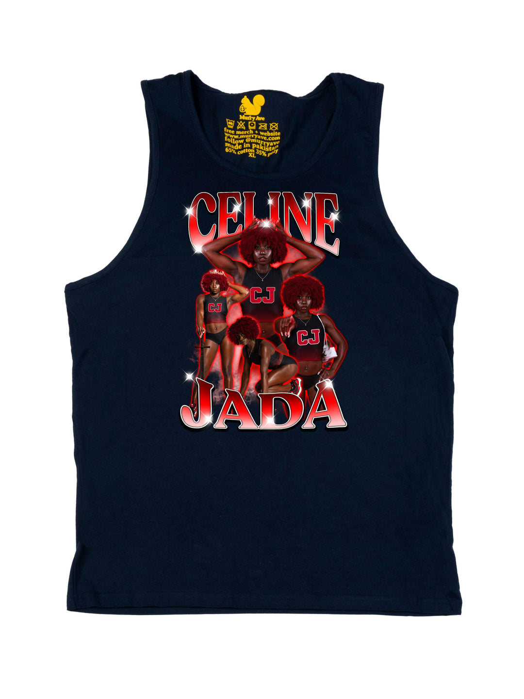 Celine Brown Collage Tank Top