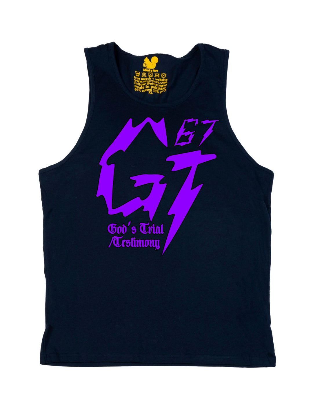 James Glover Tyson Logo Purple Tank Top