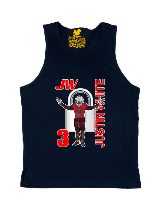Justin White Tank Top