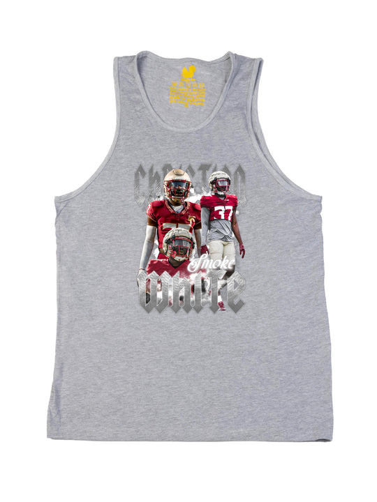 Christian White Collage  Tank Top