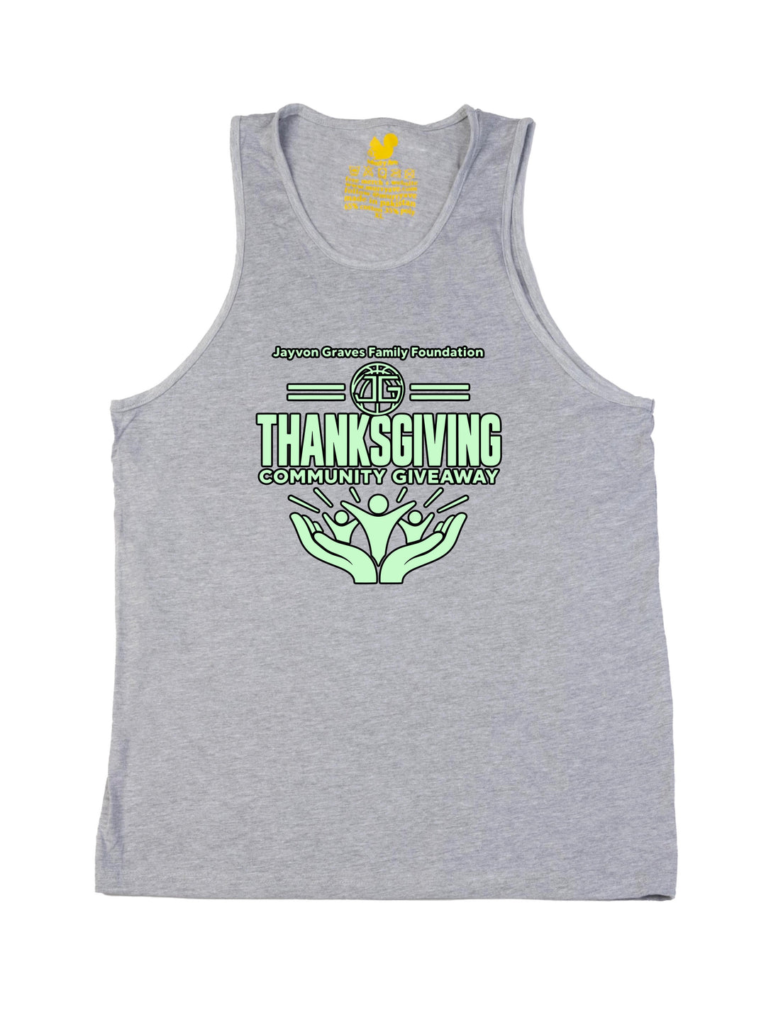 Jayvon Graves Family Foundation Thanks Giving Community Giveaway Tank Top