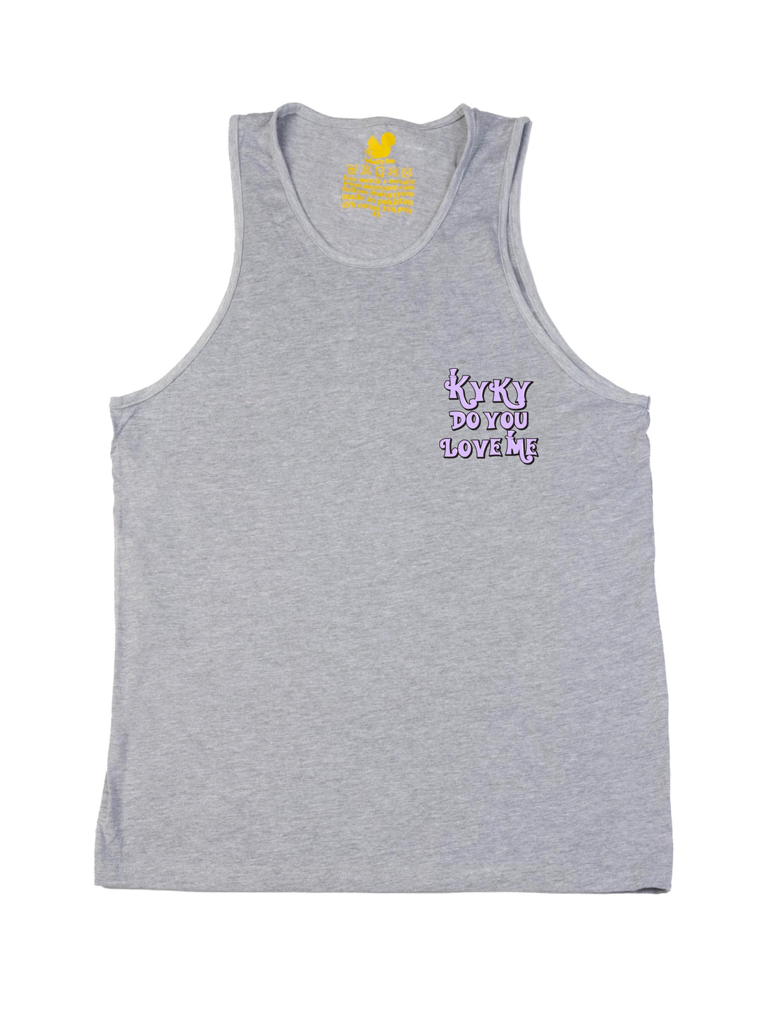 Kyky Do You Love Me Purple Pocket Tank Top