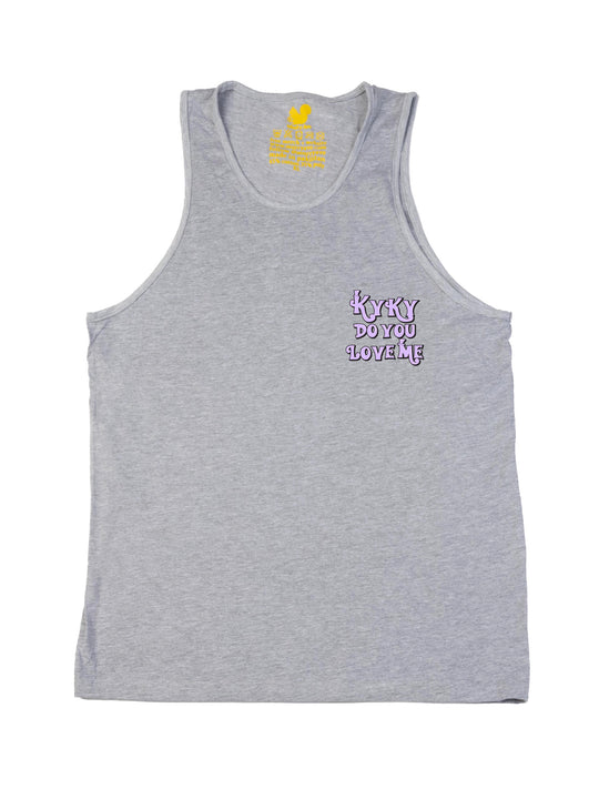 Kyky Do You Love Me Purple Pocket Tank Top