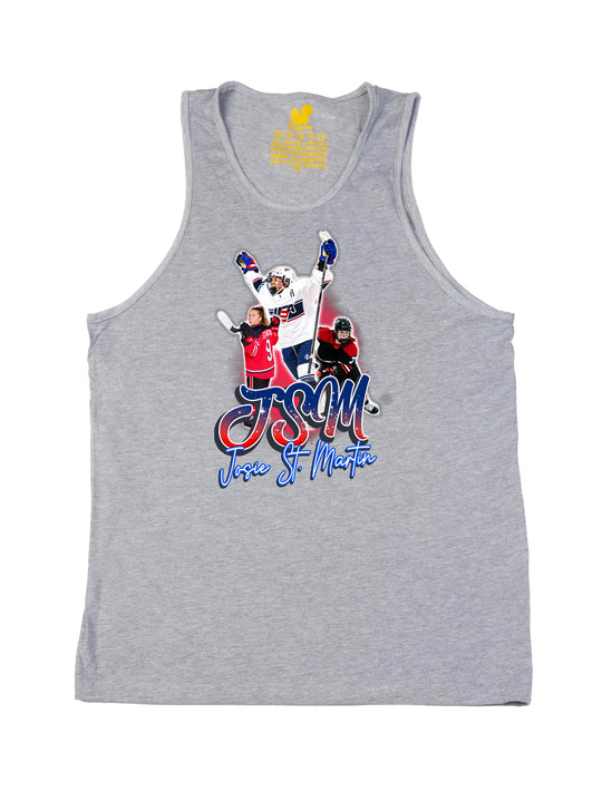 Josie St Martin Collage Tank Top
