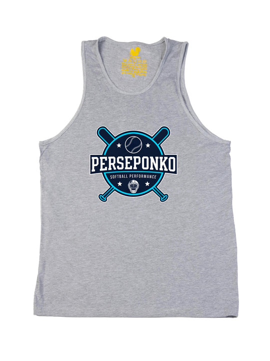 Perseponko Softball Performance Logo Tank Top