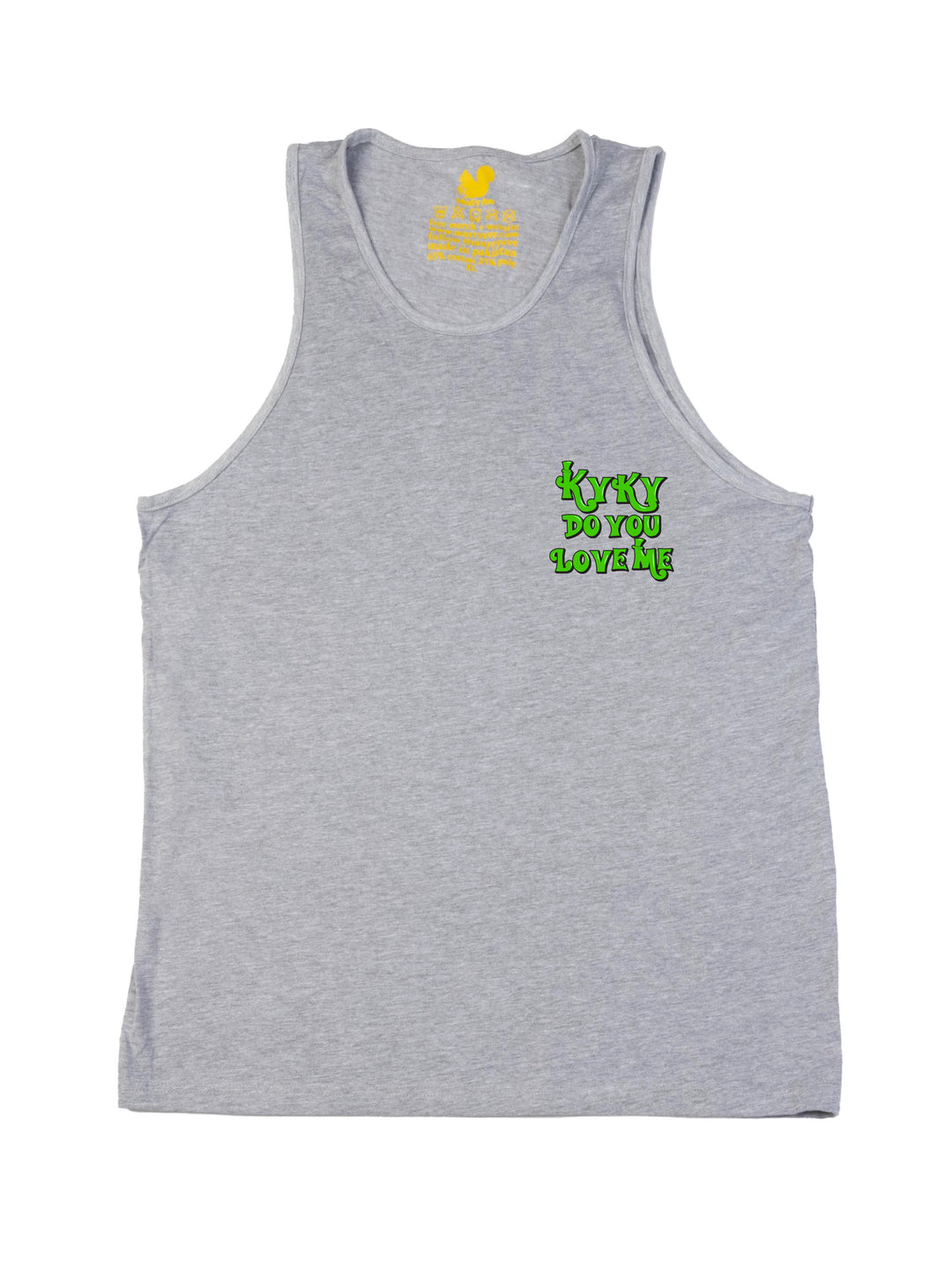 Kyky Do You Love Me Green Pocket Tank Top