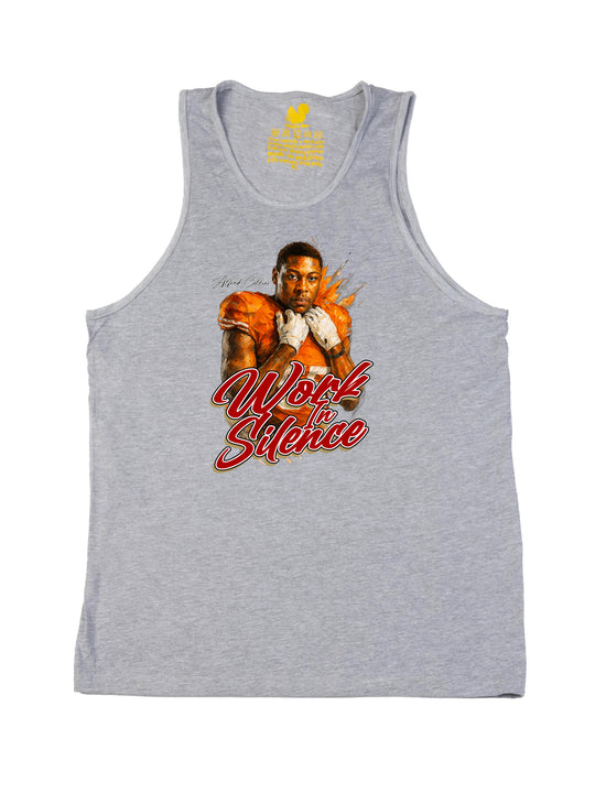 Work In Silence Portrait Tank Top